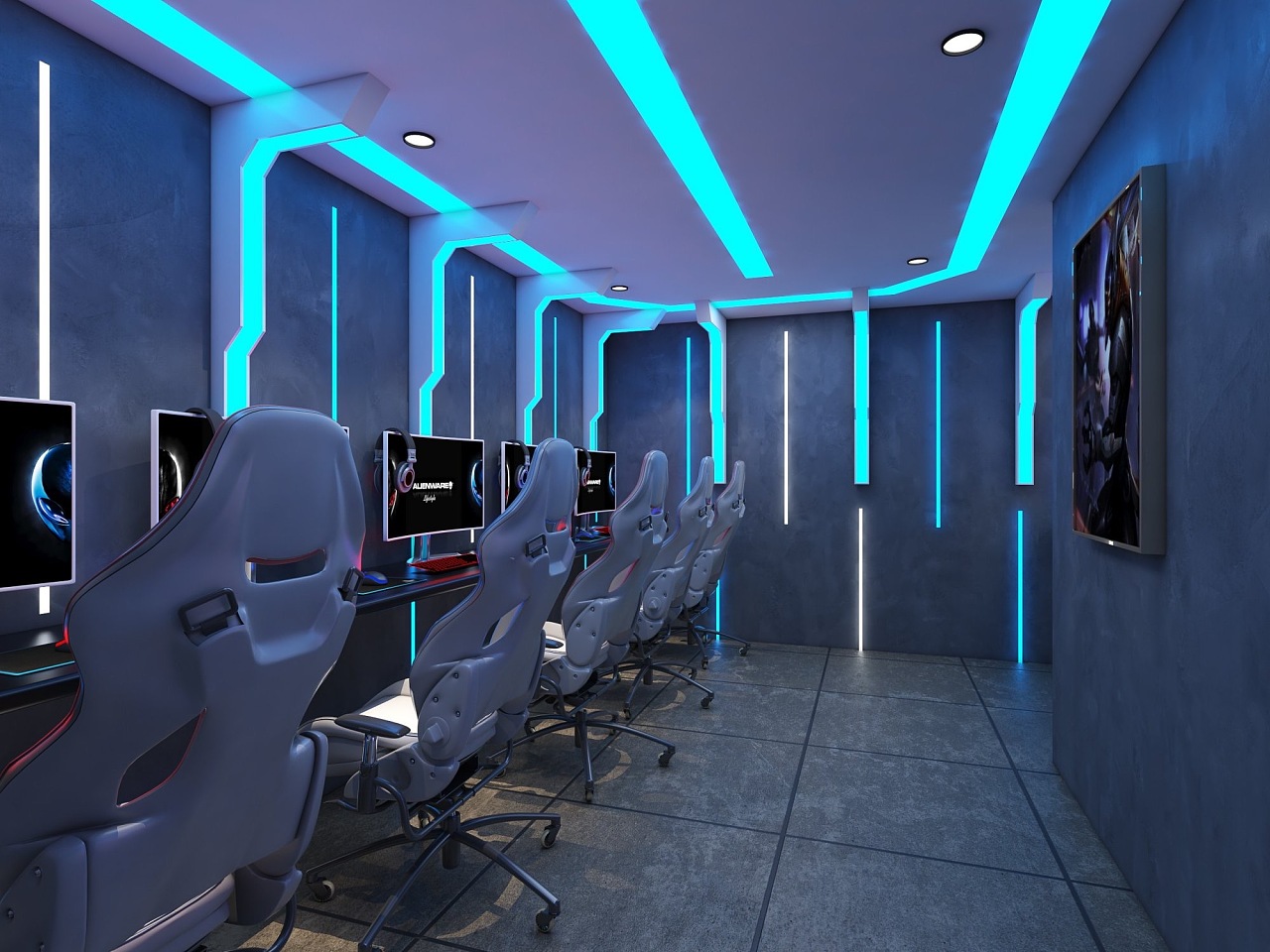 網吧|空間|家裝設計|詩詩13349166157 - 原創(chuàng)作品 - 站酷 (ZCOOL)